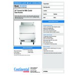 Continental Refrigerator MC3N-SS-D 34 Continental Refrigerator MC3N-SS-D 34
