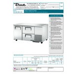True TUC-60-32D-2-HC 60 1/4 True TUC-60-32D-2-HC 60 1/4