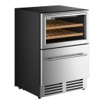 AvaValley DSR-20-DZ Dual Temperature Beverage Cooler with Top Shelves and Bottom Drawer AvaValley DSR-20-DZ Dual Temperature Beverage Cooler with Top Shelves and Bottom Drawer