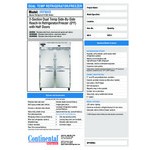 Continental Refrigerator 2RFNSS-HD 52