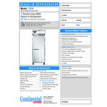 Continental Refrigerator 1RE-N-SS 28 1/2