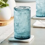 Acopa Pangea 16 oz. Blue Beverage Glass - 12/Case Acopa Pangea 16 oz. Blue Beverage Glass - 12/Case