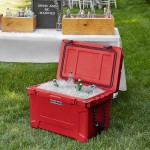 CaterGator CG45RED Red 45 Qt. Rotomolded Outdoor Cooler / Ice Chest