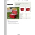 CaterGator CG45RED Red 45 Qt. Rotomolded Outdoor Cooler / Ice Chest