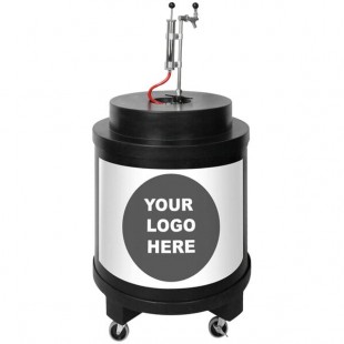 IRP Black Super Cooler I 3805001 Customizable Keg / Beverage Cooler