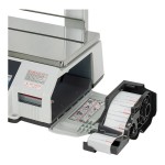 CAS CL5500R-30NE CL-5500 Series 30 lb. Digital Price Computing Scale with Label Printer, Ethernet Capability, and Pole - Legal for Trade