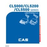 CAS CL5500R-30NE CL-5500 Series 30 lb. Digital Price Computing Scale with Label Printer, Ethernet Capability, and Pole - Legal for Trade