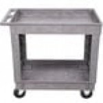 Lakeside 2521 Plastic Deep Well Two Shelf Utility Cart - 34 1/2 Lakeside 2521 Plastic Deep Well Two Shelf Utility Cart - 34 1/2