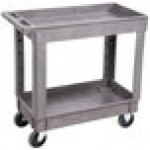 Lakeside 2521 Plastic Deep Well Two Shelf Utility Cart - 34 1/2 Lakeside 2521 Plastic Deep Well Two Shelf Utility Cart - 34 1/2