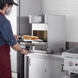 TurboChef Eco ST Stainless Steel Electric Countertop Rapid Cook Ventless Oven with One Touch Controls - 208/240V, 1 Phase TurboChef Eco ST Stainless Steel Electric Countertop Rapid Cook Ventless Oven with One Touch Controls - 208/240V, 1 Phase
