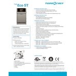 TurboChef Eco ST Stainless Steel Electric Countertop Rapid Cook Ventless Oven with One Touch Controls - 208/240V, 1 Phase