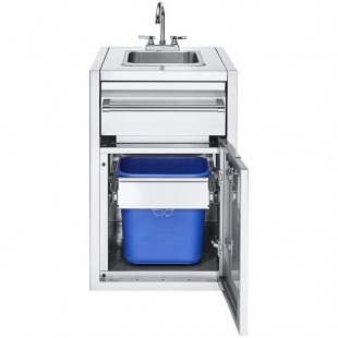 Crown Verity IBISC-SK-GH Infinite Series Small Built-In Cabinet with Sink and Garbage Holder Crown Verity IBISC-SK-GH Infinite Series Small Built-In Cabinet with Sink and Garbage Holder