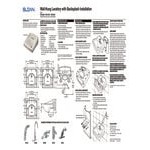 Sloan 3873103 Vitreous China Wall Mounted Backsplash Lavatory with Single Centerset