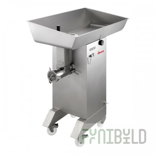 Sirman 2132205640236T TC #32 Montana PS H Electric Meat Grinder with Removable Tray and Patty Attachment - 220V, 4 hp