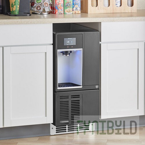 Follett 7UD114A-NW-CL-ST-00 Champion 7 Series ADA Height Air-Cooled Chewblet Undercounter Ice Maker and Dispenser with 7 lb. Bin and Filter - 115V, 100 lb.