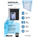 Follett 7UD114A-NW-CL-ST-00 Champion 7 Series ADA Height Air-Cooled Chewblet Undercounter Ice Maker and Dispenser with 7 lb. Bin and Filter - 115V, 100 lb.
