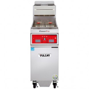 Vulcan 1VK85CF-2 PowerFry5 85-90 lb. Liquid Propane Floor Fryer with Computer Controls and KleenScreen Filtration System - 90,000 BTU Vulcan 1VK85CF-2 PowerFry5 85-90 lb. Liquid Propane Floor Fryer with Computer Controls and KleenScreen Filtration System - 90,000 BTU