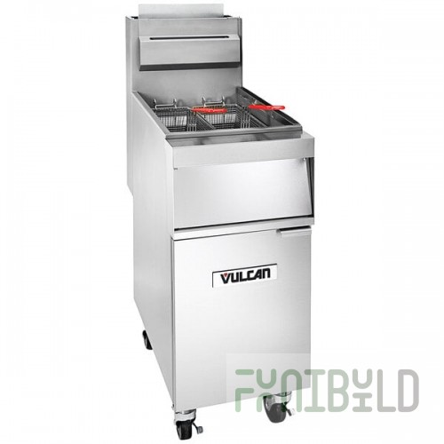 Vulcan 1GR45M-1 45-50 lb. Natural Gas Floor Fryer - 120,000 BTU