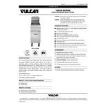 Vulcan 1GR45M-1 45-50 lb. Natural Gas Floor Fryer - 120,000 BTU