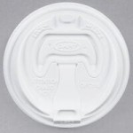 EcoChoice 16 oz. Sleeveless Ripple Kraft Paper Hot Cup and Lid - 100/Case