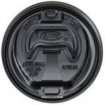 EcoChoice 16 oz. Sleeveless Ripple Kraft Paper Hot Cup and Lid - 100/Case