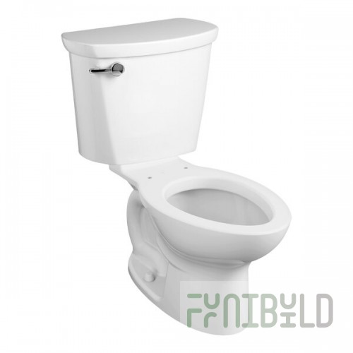 American Standard Cadet PRO 215CB104.020 White Vitreous China Floor-Mount Standard Height Elongated Toilet with High-Efficiency Tank and 10