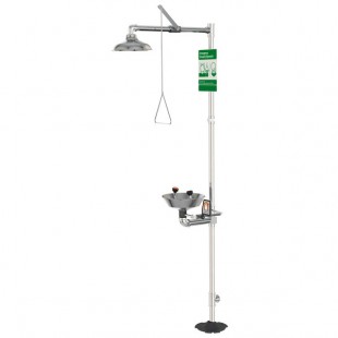 Guardian Equipment G1902PCC Polished Chrome Safety Station with Eyewash