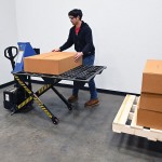 Vestil Battery-Powered Tote Lifter with 45