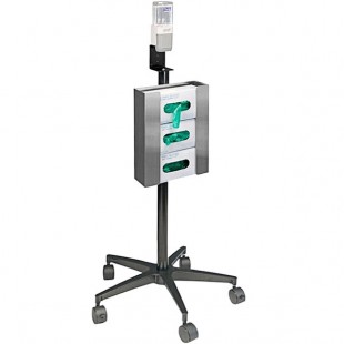 Omnimed 350351 Mobile Glove and Sanitizer Stand Omnimed 350351 Mobile Glove and Sanitizer Stand