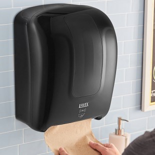 Lavex Black Automatic Paper Towel Dispenser with Motion Sensor Lavex Black Automatic Paper Towel Dispenser with Motion Sensor