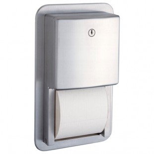 Bobrick B-4388 ConturaSeries Recessed Multi Roll Toilet Tissue Dispenser with Satin Finish Bobrick B-4388 ConturaSeries Recessed Multi Roll Toilet Tissue Dispenser with Satin Finish
