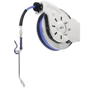 T&S B-7242-10 50' Open Epoxy Coated Steel Hose Reel with EB-2322 Extended Spray Wand T&S B-7242-10 50' Open Epoxy Coated Steel Hose Reel with EB-2322 Extended Spray Wand