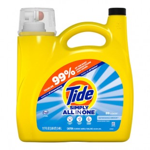 Tide 20788 117 fl. oz. Simply Clean & Fresh Refreshing Breeze Liquid Laundry Detergent Tide 20788 117 fl. oz. Simply Clean & Fresh Refreshing Breeze Liquid Laundry Detergent