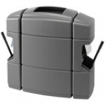 Commercial Zone 758701 40 Gallon Islander Series Waste 'N Wipe Black Rectangular Trash Can with 2 Paper Towel Dispensers, 2 Squeegees, and 2 Windshield Wash Stations Commercial Zone 758701 40 Gallon Islander Series Waste 'N Wipe Black Rectangular Trash Can with 2 Paper Towel Dispensers, 2 Squeegees, and 2 Windshield Wash Stations