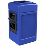 Commercial Zone 758701 40 Gallon Islander Series Waste 'N Wipe Black Rectangular Trash Can with 2 Paper Towel Dispensers, 2 Squeegees, and 2 Windshield Wash Stations Commercial Zone 758701 40 Gallon Islander Series Waste 'N Wipe Black Rectangular Trash Can with 2 Paper Towel Dispensers, 2 Squeegees, and 2 Windshield Wash Stations