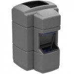 Commercial Zone 758701 40 Gallon Islander Series Waste 'N Wipe Black Rectangular Trash Can with 2 Paper Towel Dispensers, 2 Squeegees, and 2 Windshield Wash Stations Commercial Zone 758701 40 Gallon Islander Series Waste 'N Wipe Black Rectangular Trash Can with 2 Paper Towel Dispensers, 2 Squeegees, and 2 Windshield Wash Stations