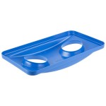 Rubbermaid® FG269288BLUE Slim Jim Blue Rectangular Recycling Container Bottle / Can Lid Rubbermaid® FG269288BLUE Slim Jim Blue Rectangular Recycling Container Bottle / Can Lid