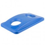 Rubbermaid® FG269288BLUE Slim Jim Blue Rectangular Recycling Container Bottle / Can Lid Rubbermaid® FG269288BLUE Slim Jim Blue Rectangular Recycling Container Bottle / Can Lid