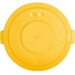 Carlisle 84103324 Bronco 32 Gallon Orange Flat Round Trash Can Lid
