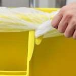 Rubbermaid® FG265500YEL BRUTE 55 Gallon Yellow Round Trash Can