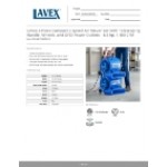 Lavex 2-Piece Compact 3-Speed Air Mover Set with Telescoping Handle, Wheels, and GFCI Power Outlets - 1/3 hp, 1,100 CFM