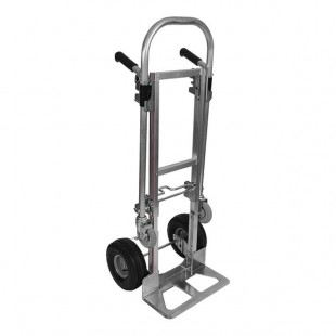 B&P Manufacturing S Series Junior 500 lb. Straight Back Convertible Hand Truck with Double-Grip Loop Handle, 10