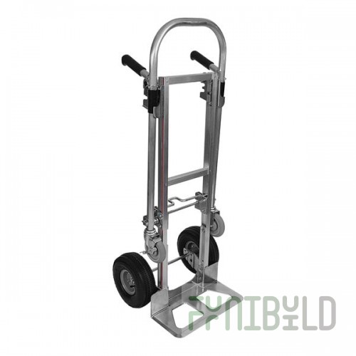 B&P Manufacturing S Series Junior 500 lb. Straight Back Convertible Hand Truck with Double-Grip Loop Handle, 10
