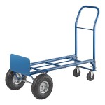 Lavex 500 lb. Blue 2-in-1 Convertible Hand Truck With 10