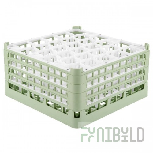 Vollrath 52846 Signature Lemon Drop Full-Size Light Green 30-Compartment 9 1/16