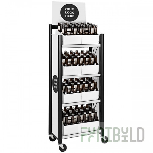 IRP Customizable Signature Series Mini Rack with Casters, Slanted Racks, and Graphics 6751044