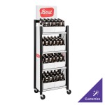 IRP Customizable Signature Series Mini Rack with Casters, Slanted Racks, and Graphics 6751044