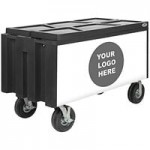 IRP Customizable Signature Series Mini Rack with Casters, Slanted Racks, and Graphics 6751044