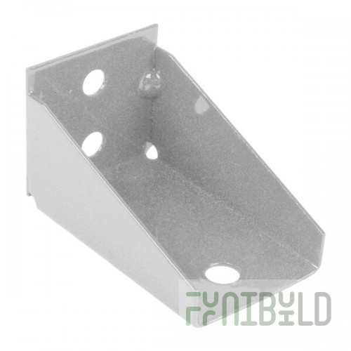 Metro SBES Super Erecta Stainless Steel Post-Type Wall Mount Replacement End Bracket