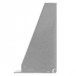 Metro SBES Super Erecta Stainless Steel Post-Type Wall Mount Replacement End Bracket